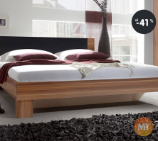 Manželská posteľ (dvojposteľ), farba orech