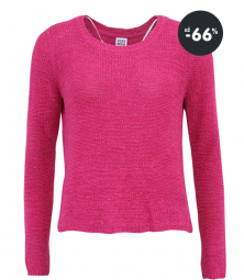 Zľavy na dámske oblečenie - malinovo ružový sveter Vero Moda